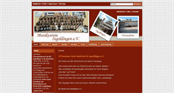 Desktop Screenshot of musikverein-ingoldingen.de